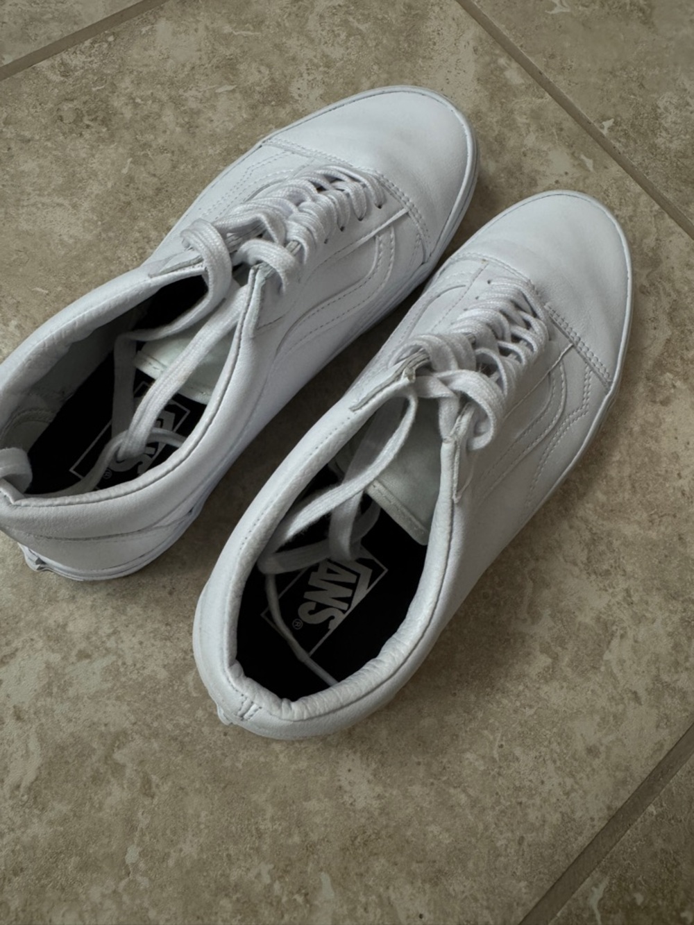 Vans All-White Low-Top Sneakers